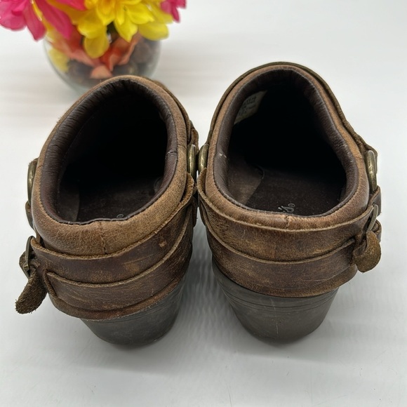 Cabela's Brown Leather Mule Western Shoes Size 9 MCA7007K - Picture 3 of 6